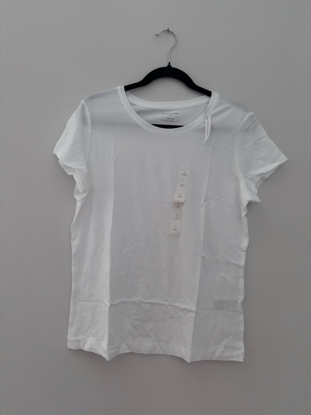 Banana Republic White Short Sleeve Crewneck Tee - Women
